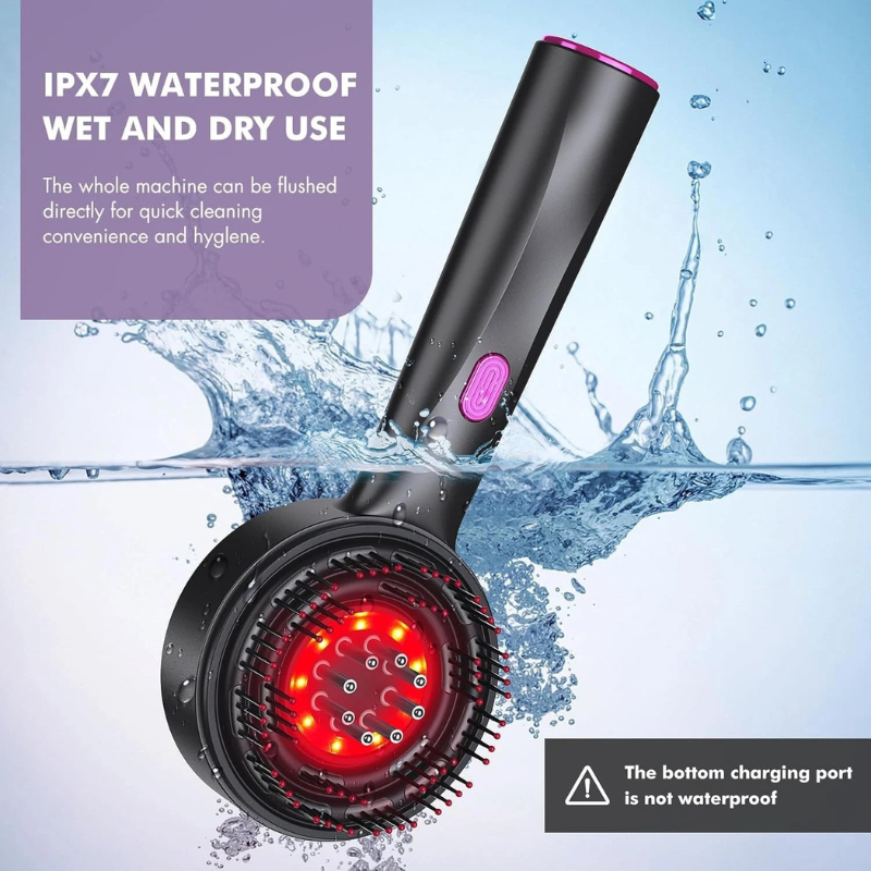 CrownRevive™ Electric cordless hair massager comb