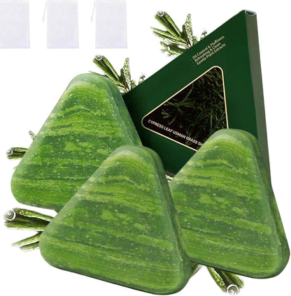 CrownRevive™ Herbal Hair Soap, Cypress leaf handmade sampoo bar